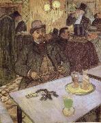 unknow artist Lautrec-s Monsieur Boileau at the Cafe painting